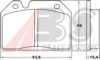 A.B.S. 36045 Brake Pad Set, disc brake